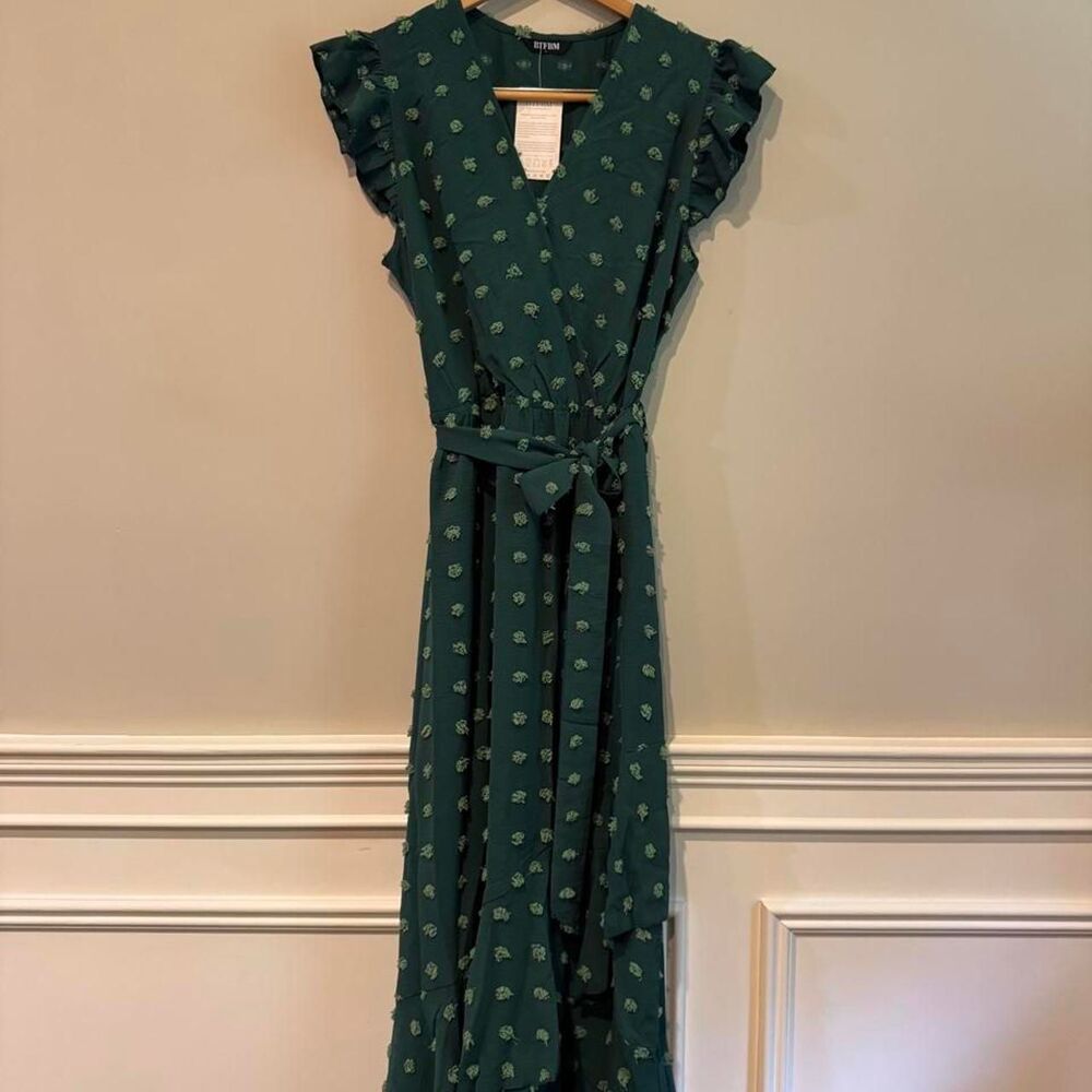 BTFM green midi dress